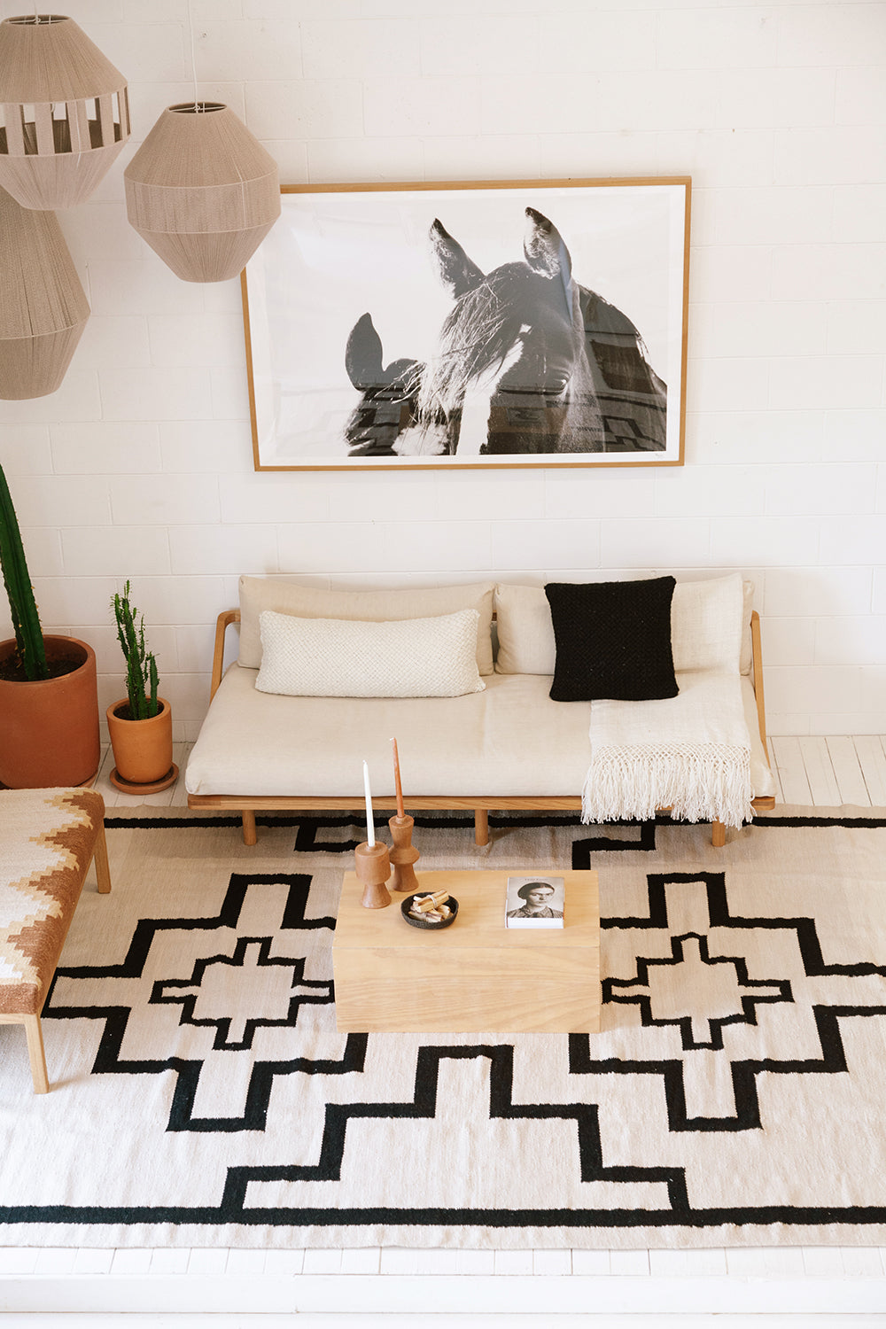 Yolanda | Beige & Negro