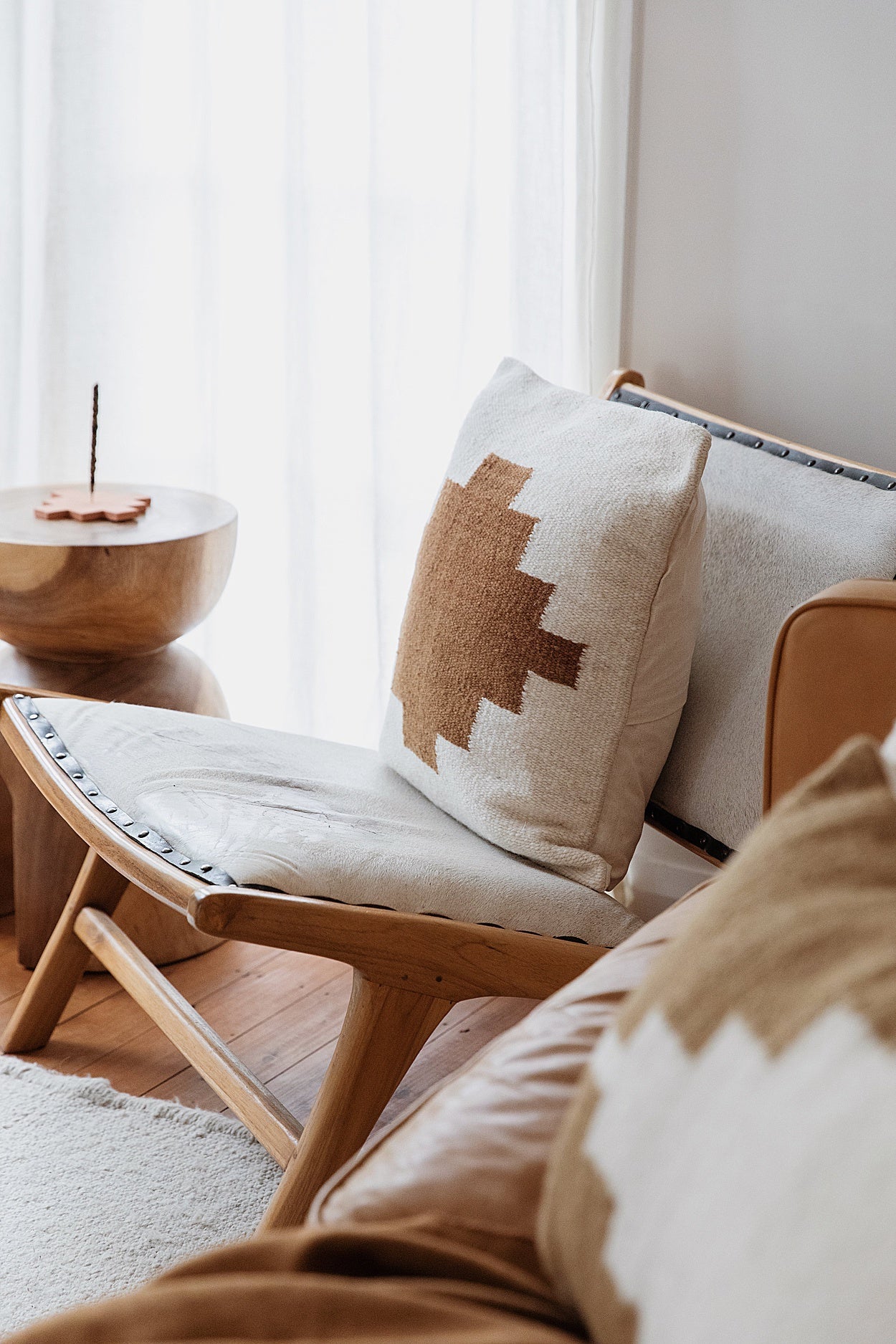 Almohadón Etnico #1 | Natural & Latte