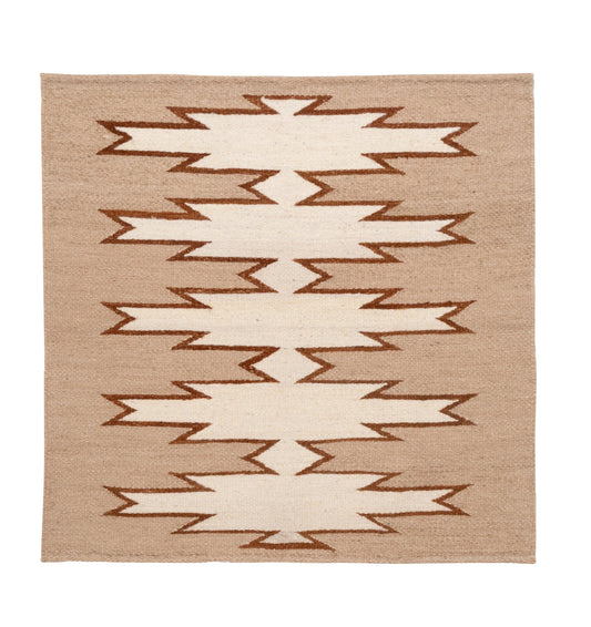 Mini Etnica #3855 | Arena, Marrón & Blanco