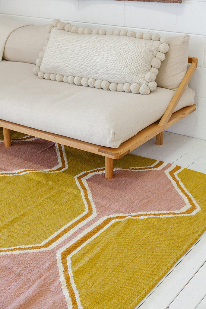 Jimena | Mustard, Dusty Pink, Natural & Copper