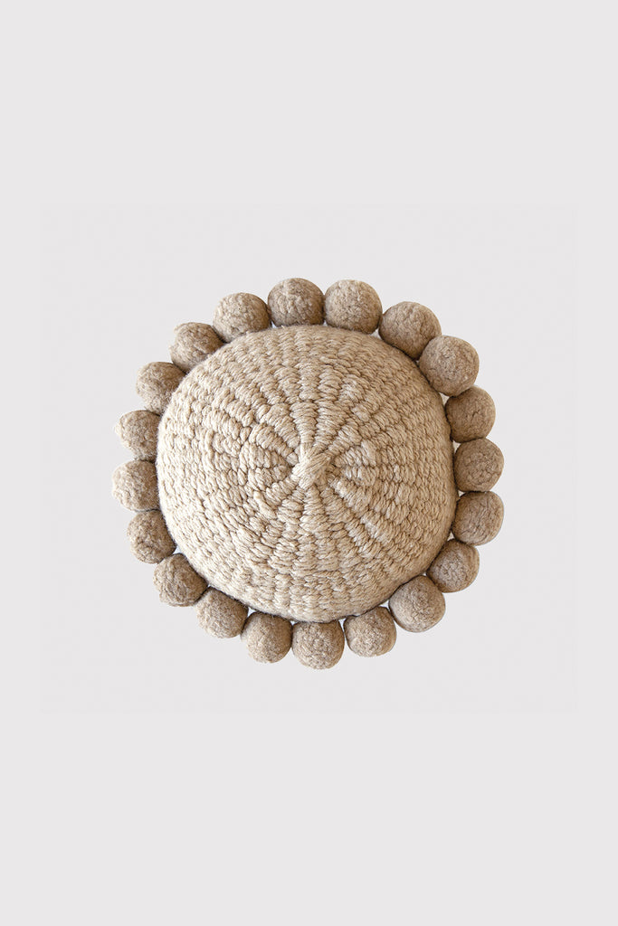 Almohadón Clásico Pom Pom Mini | Sand