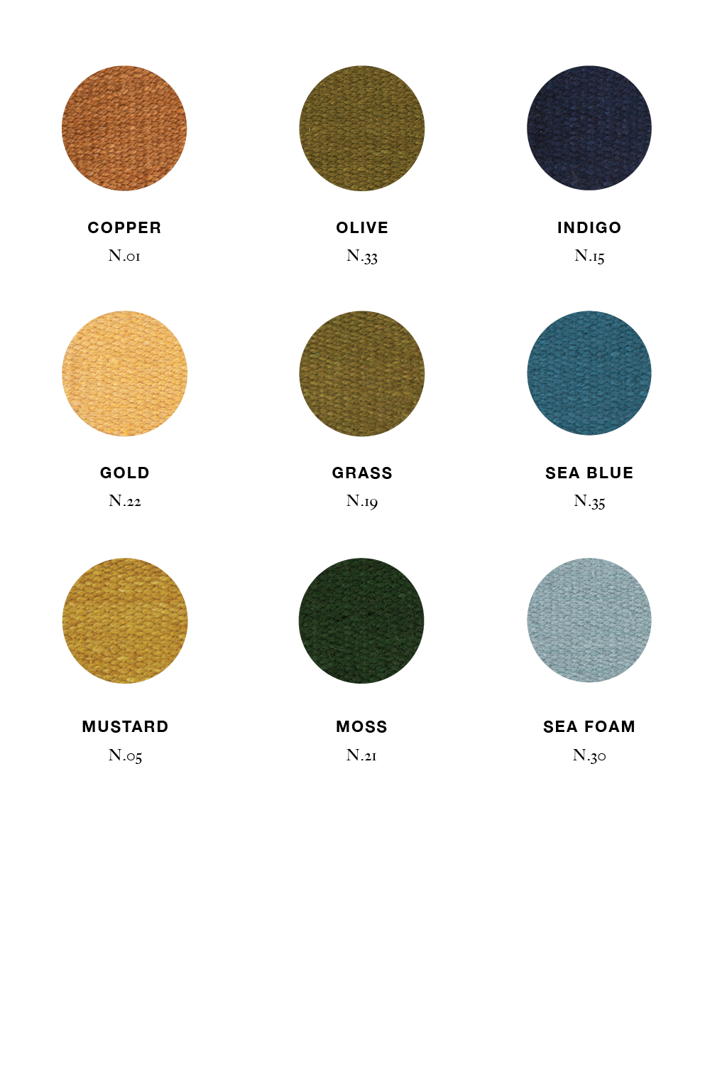 Muestra de Colores | Trama Fina