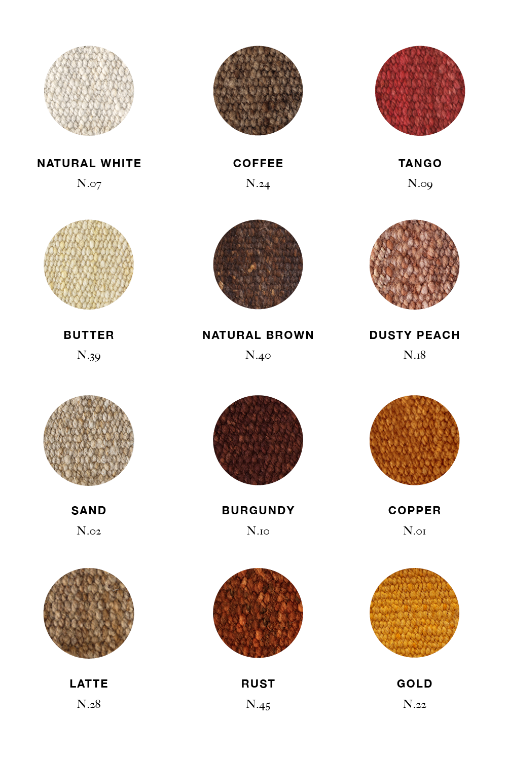 Muestra de Colores | Trama Gruesa