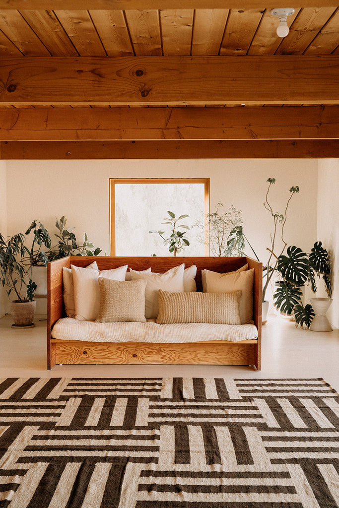 Woven | Camel & Coffee