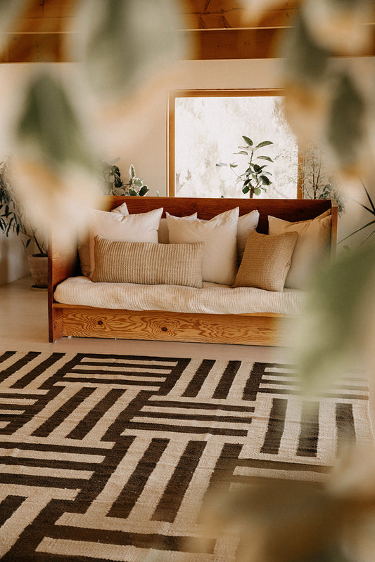 Woven | Camel & Coffee