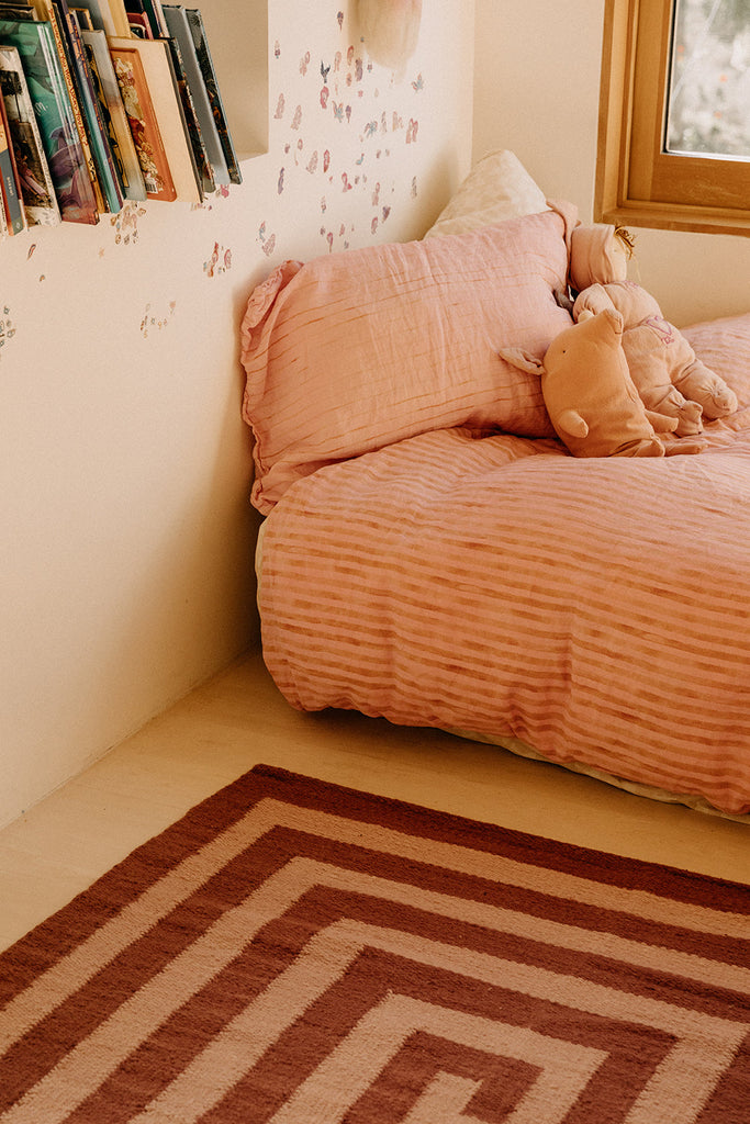 Spirals | Dusty Peach & Rust