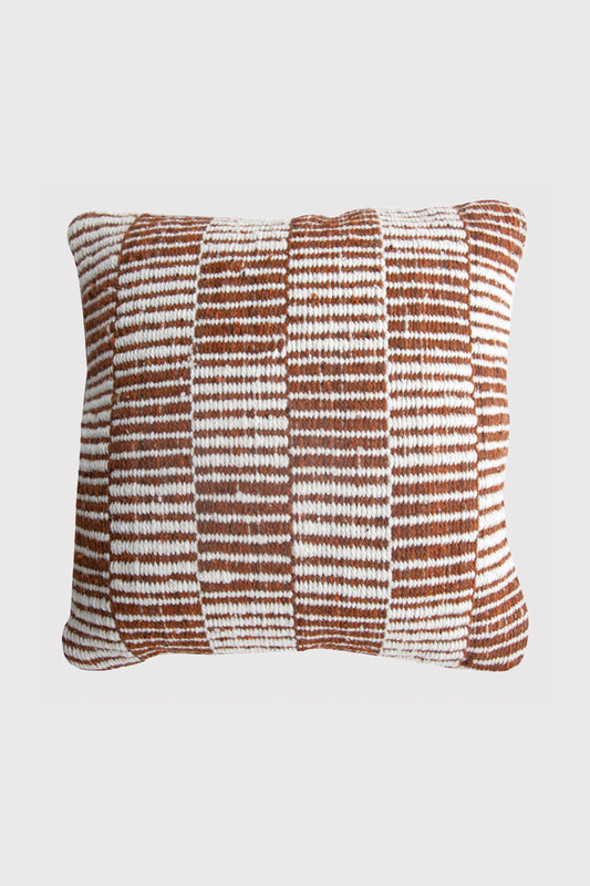 Almohadón Lara | Chocolate & Natural