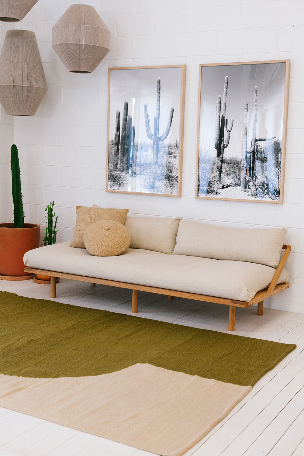 Horizonte | Oliva & Beige