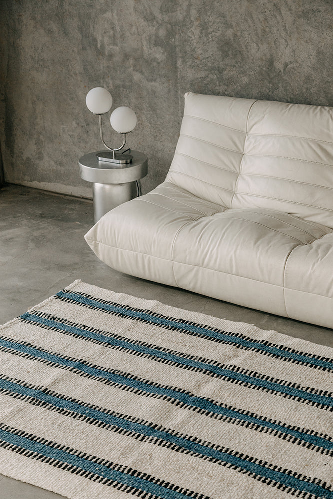 Vera | Natural, Black & Sea Blue