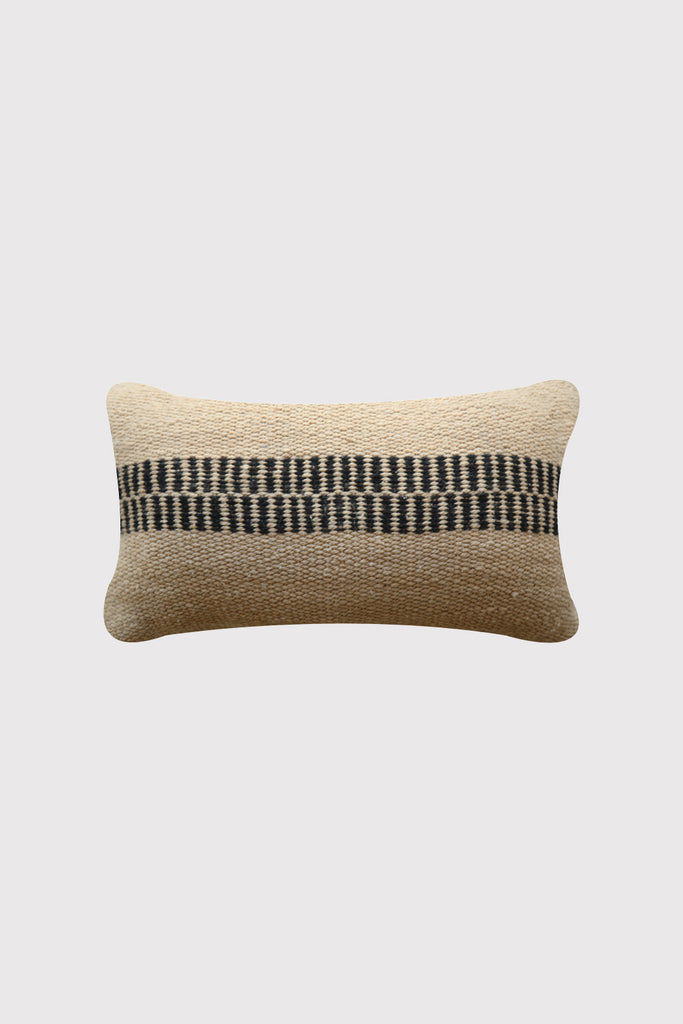 Almohadón Rosana Lumbar | Sand & Black