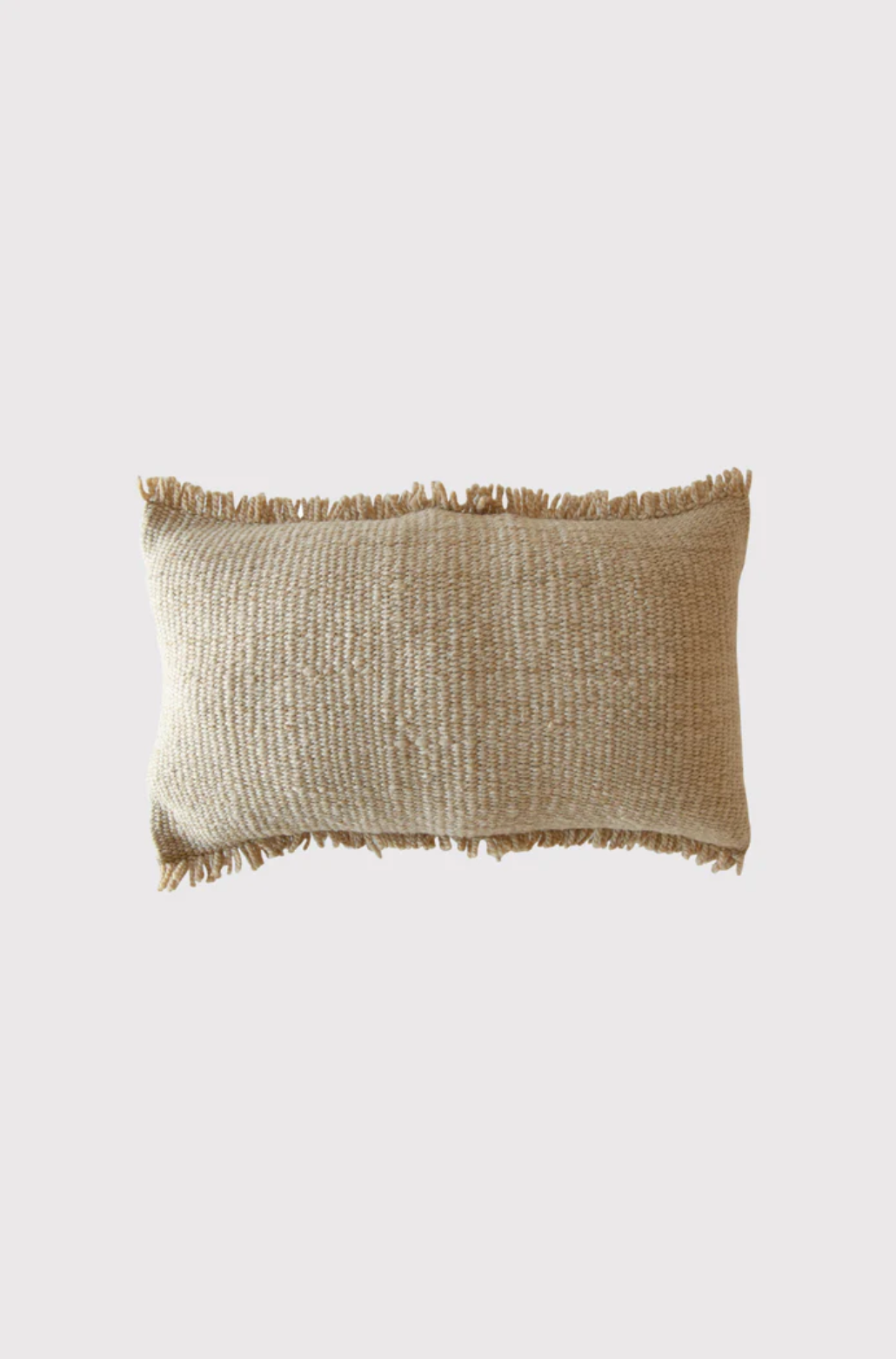 Almohadón Clásico Flecos Lumbar | Arena