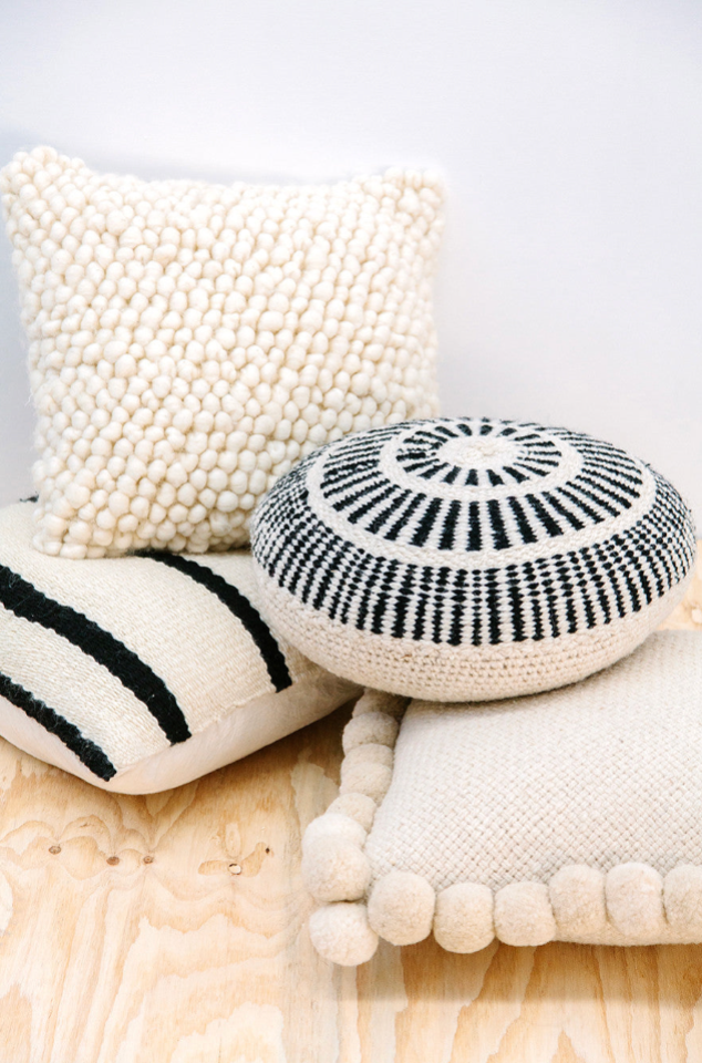 Almohadón Sierra | Negro & Natural