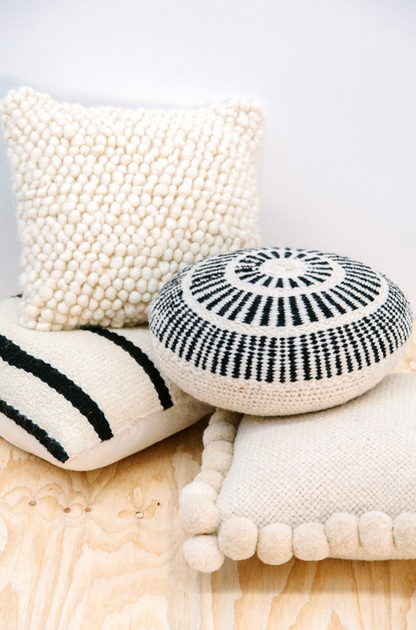 Almohadón Sierra | Negro & Natural