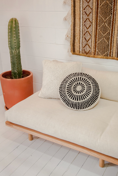 Almohadón Sierra | Negro & Natural