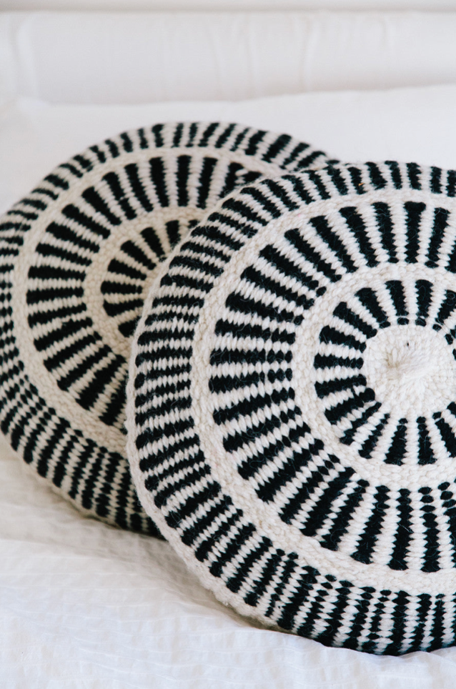 Almohadón Sierra | Negro & Natural