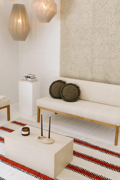 Almohadón Clásico Pom Pom Mediano | Walnut