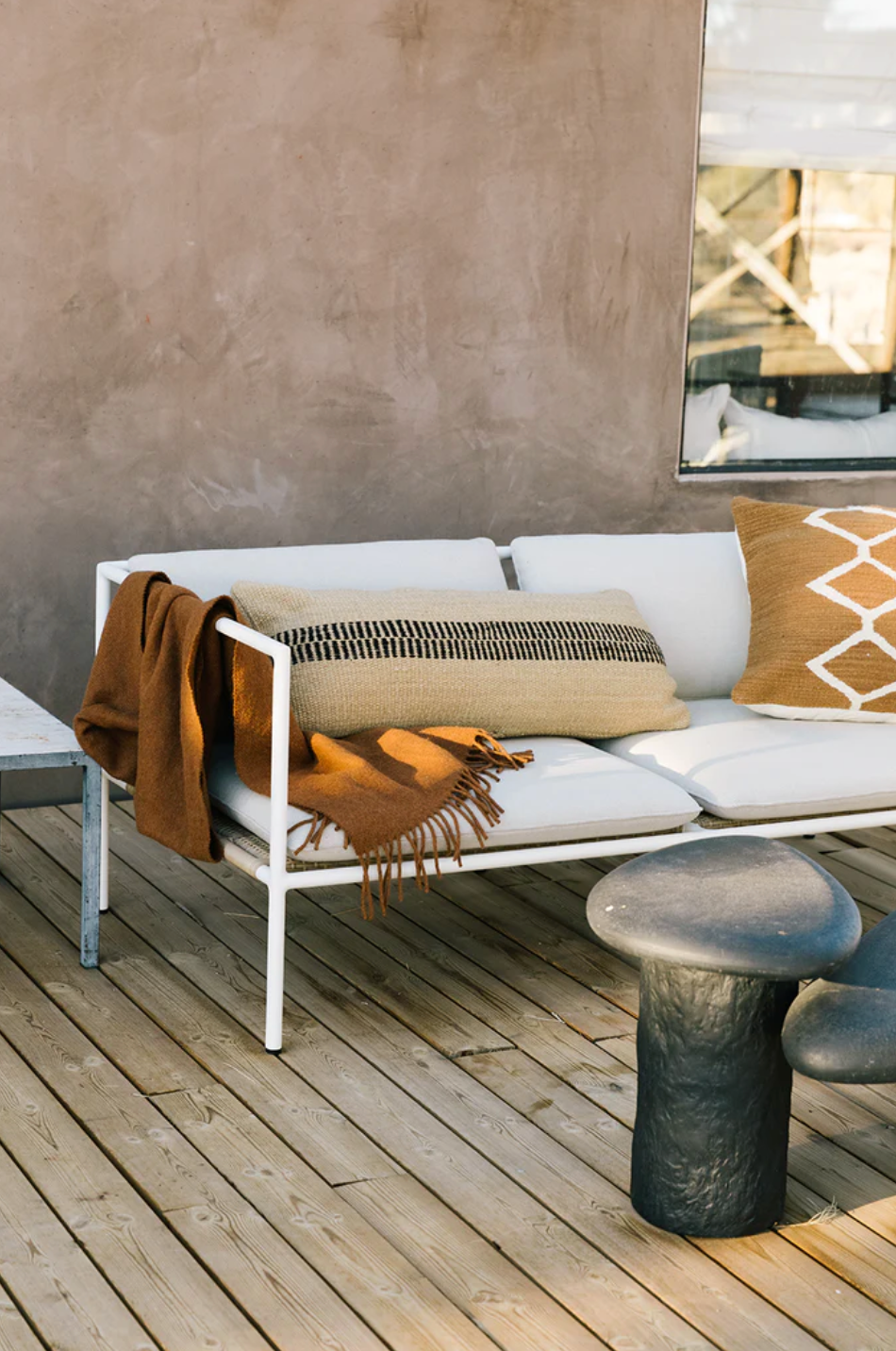 Almohadón Rosana Lumbar XL | Sand & Black