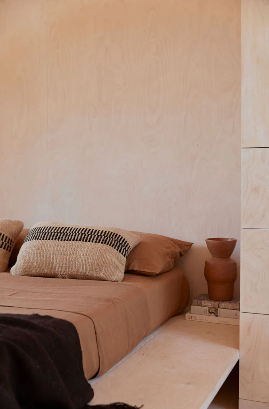 Almohadón Rosana Lumbar | Sand & Black