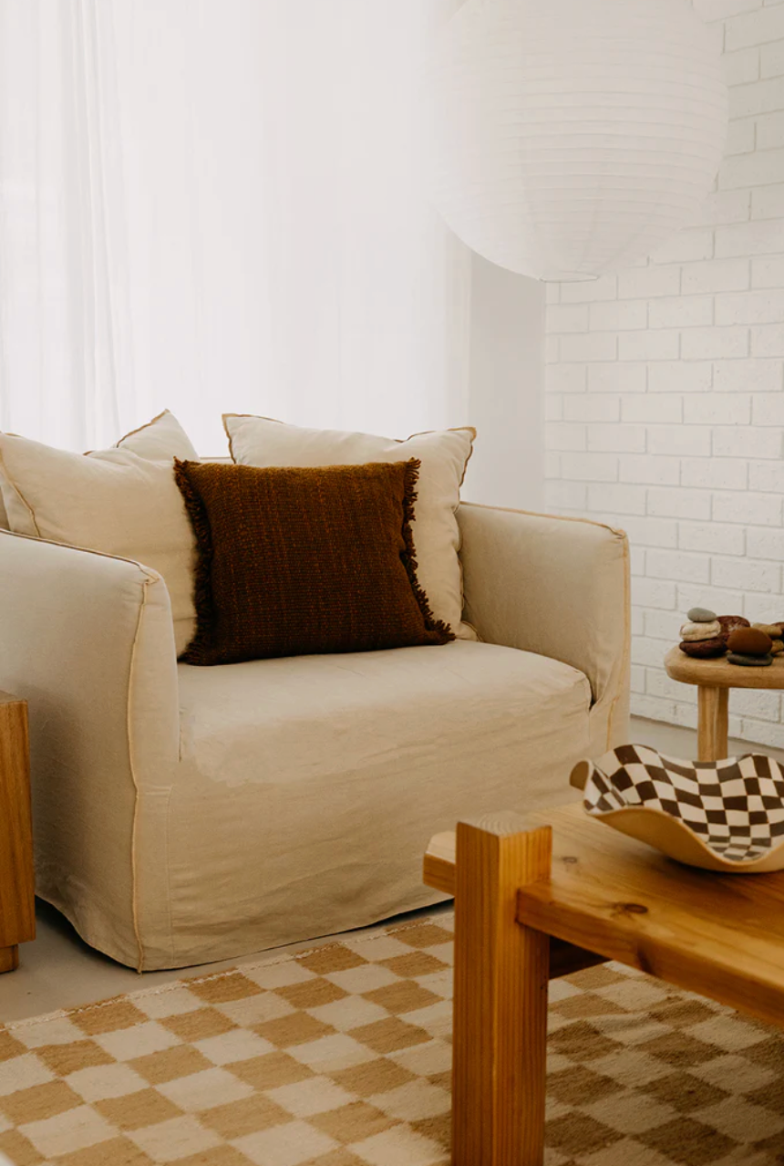 Almohadón Clásico Flecos | Rust