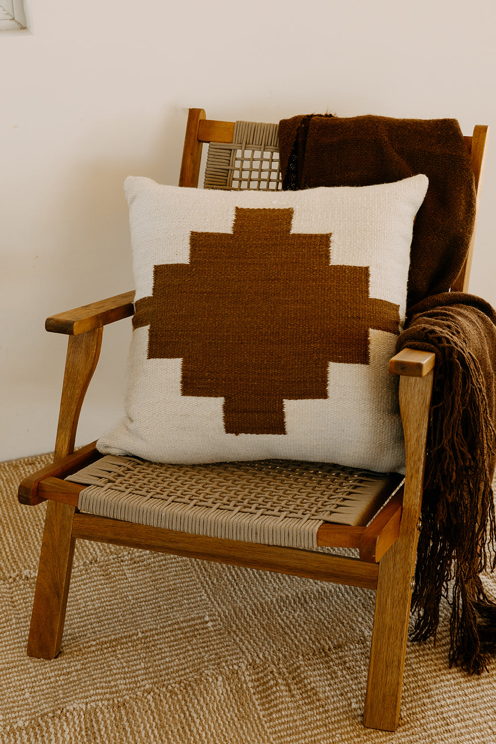 Almohadón Etnico #1 | Natural & Latte
