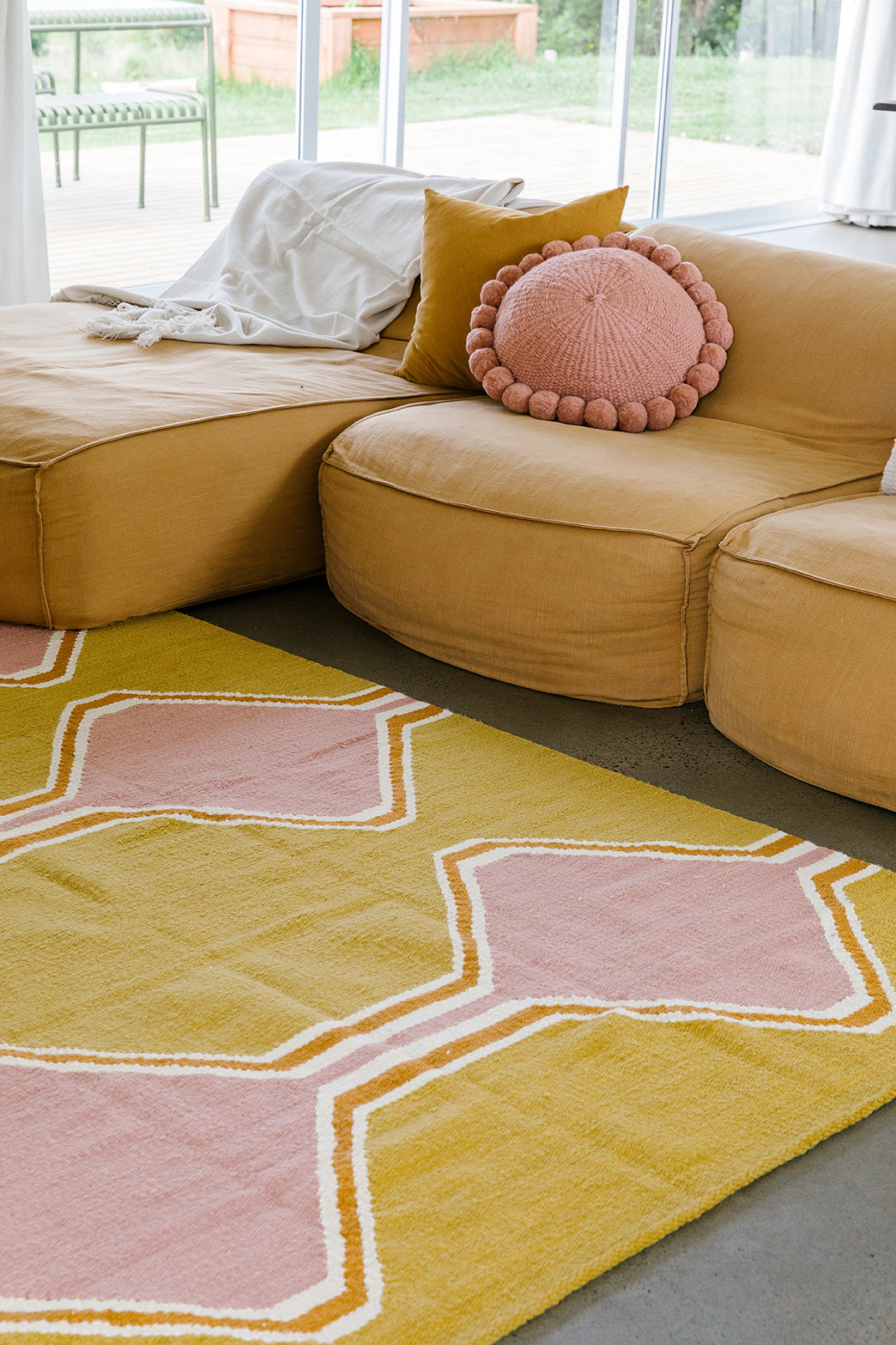 Jimena | Mustard, Dusty Pink, Natural & Copper