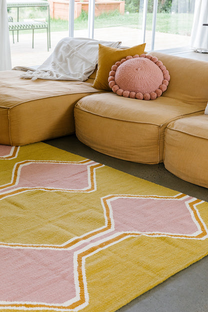 Jimena | Mustard, Dusty Pink, Natural & Copper