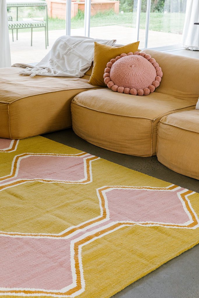 Jimena | Mustard, Dusty Pink, Natural & Copper