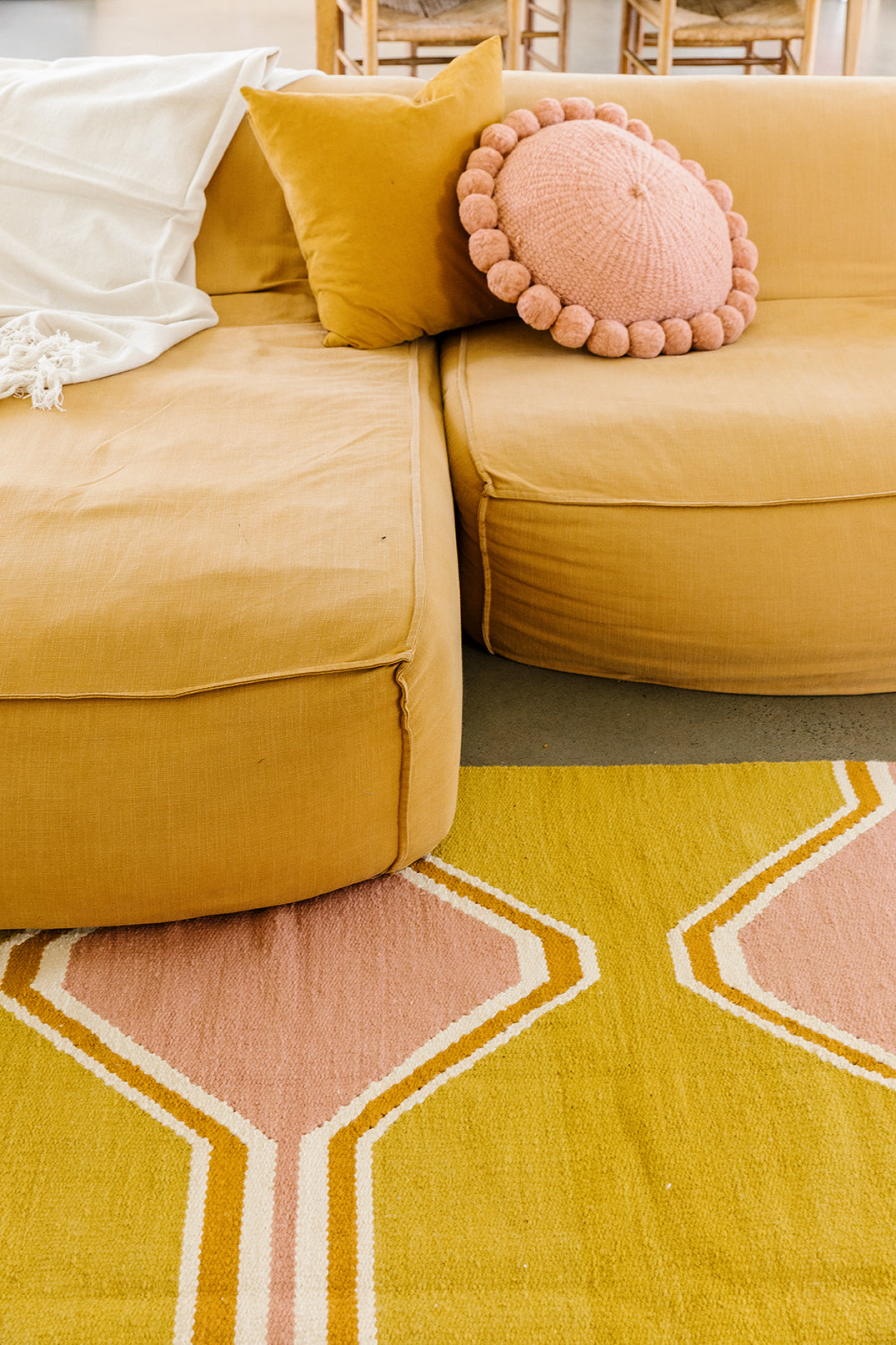 Jimena | Mustard, Dusty Pink, Natural & Copper