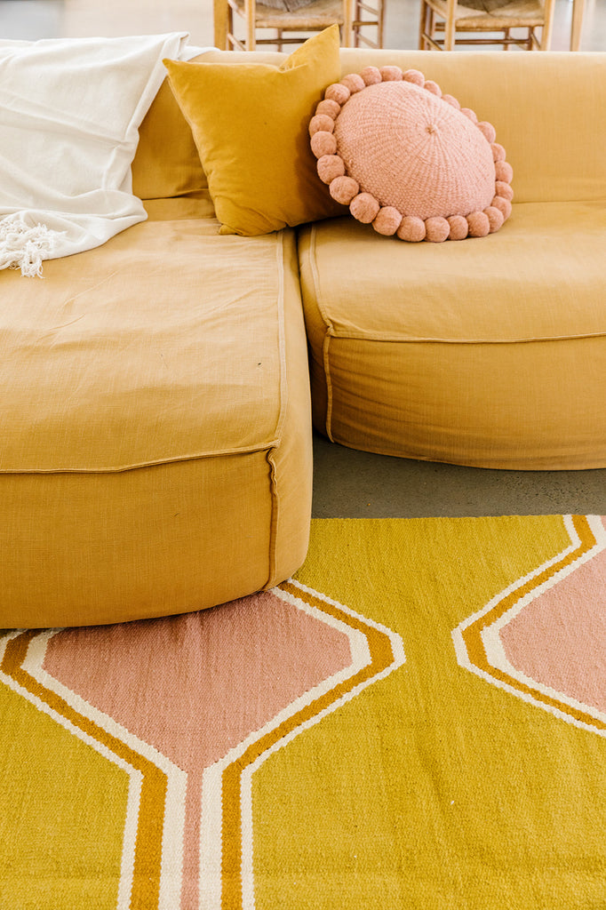 Jimena | Mustard, Dusty Pink, Natural & Copper