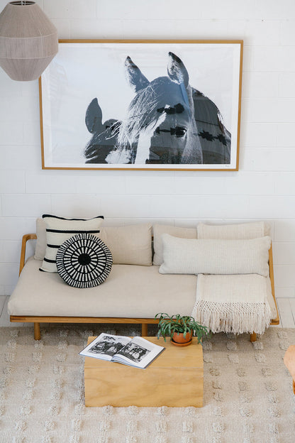 Almohadón Sierra | Natural & Negro