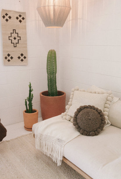 Almohadón Clásico Pom Pom Mini | Walnut