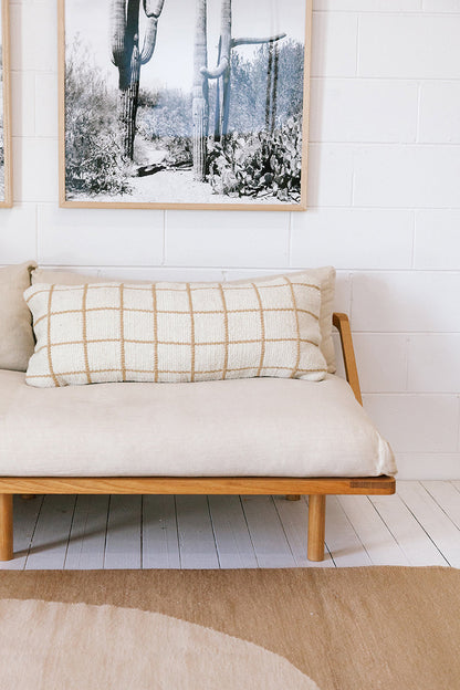 Almohadón Sara Lumbar XL | Arena & Natural