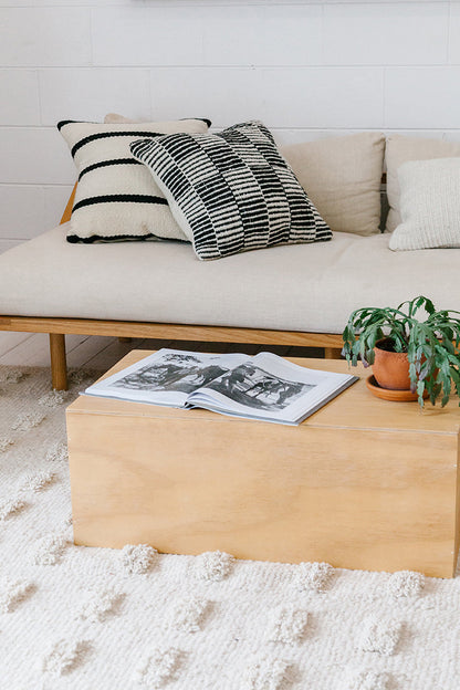 Almohadón Lara | Natural & Negro