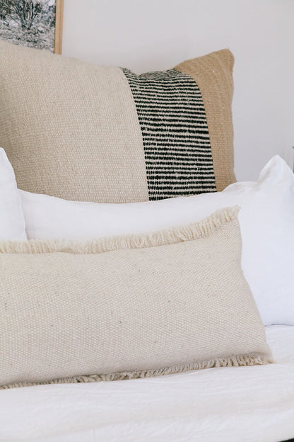 Almohadón Clásico Flecos Lumbar XL | Natural