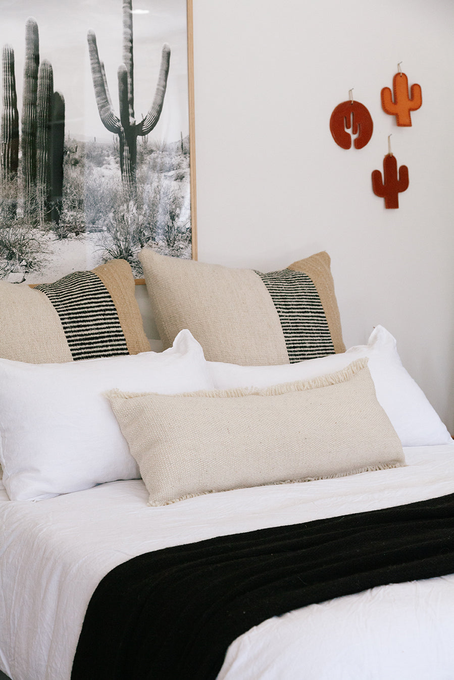 Almohadón Clásico Flecos Lumbar XL | Natural