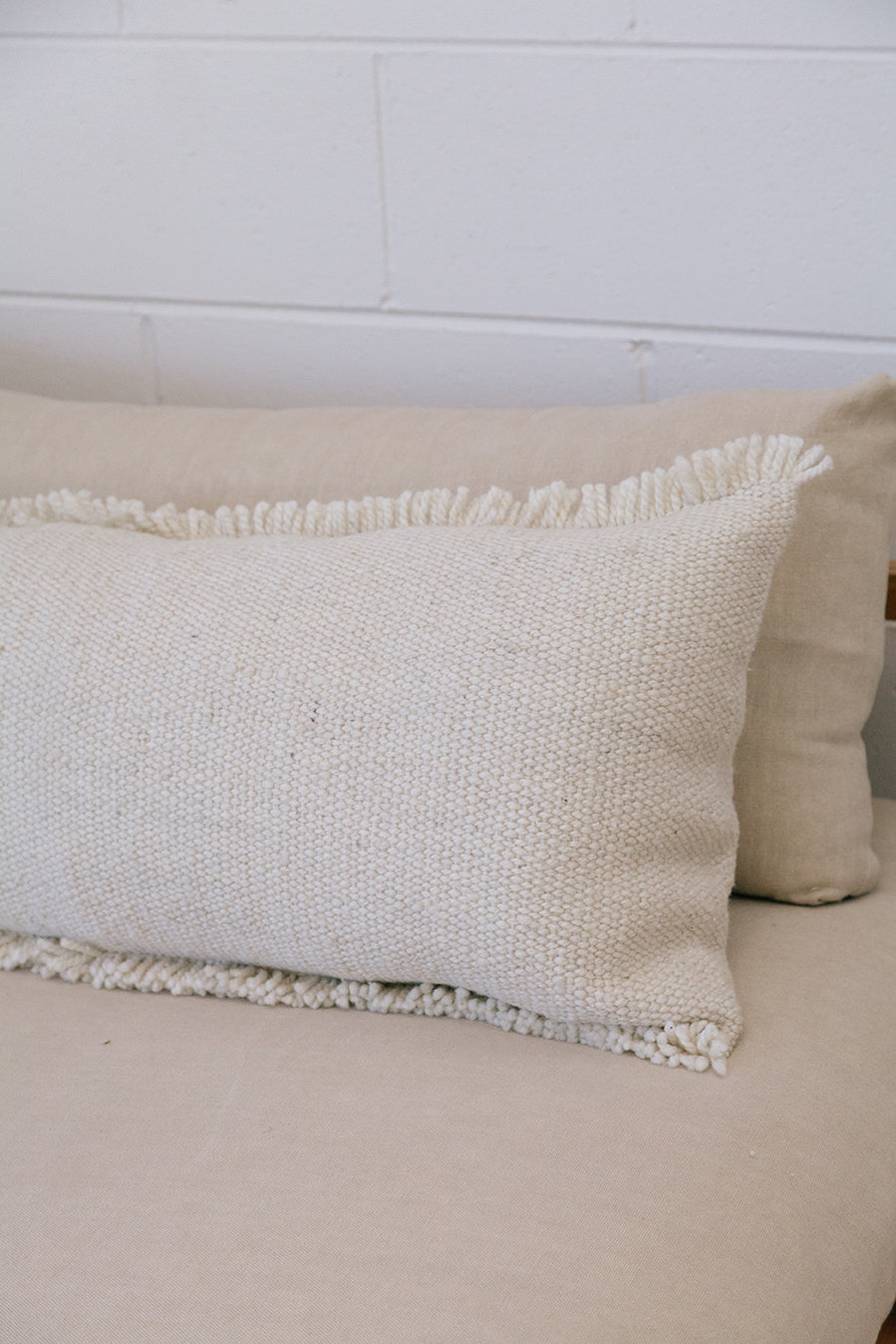 Almohadón Clásico Flecos Lumbar XL | Natural