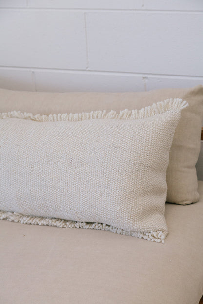 Almohadón Clásico Flecos Lumbar XL | Natural