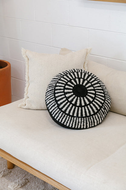 Almohadón Sierra | Natural & Negro