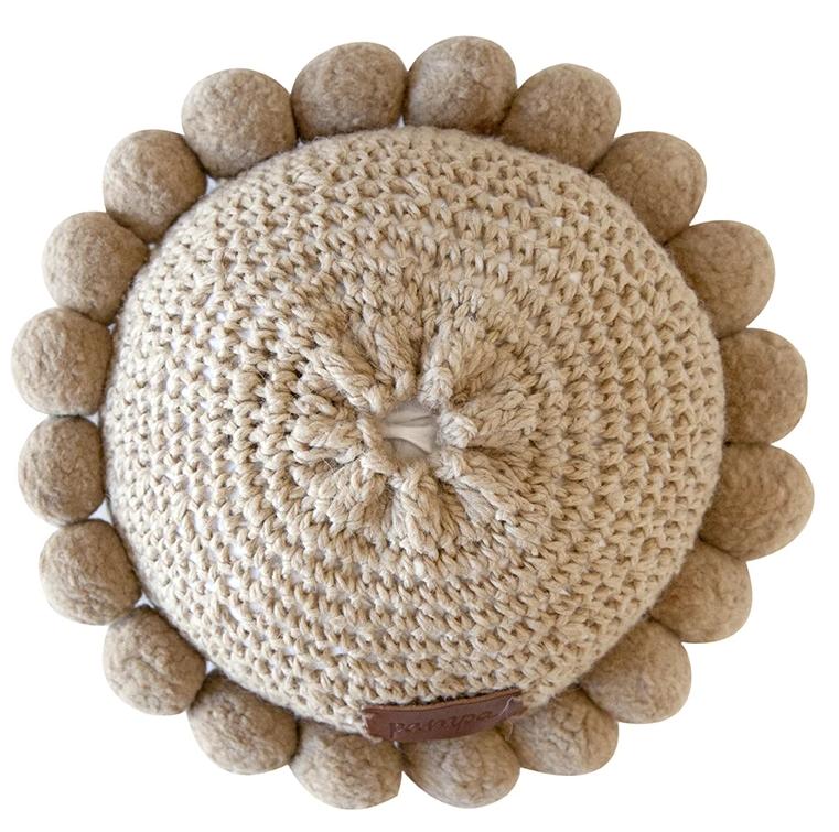 Almohadón Clásico Pom Pom Mini | Sand