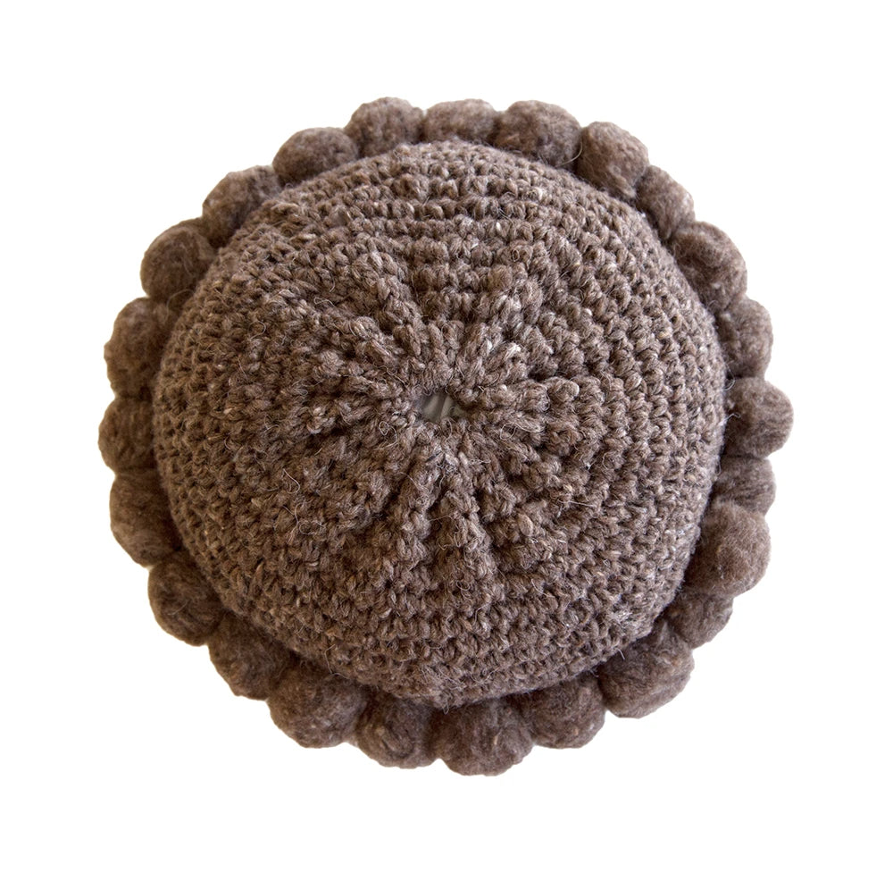 Almohadón Clásico Pom Pom Mini | Walnut