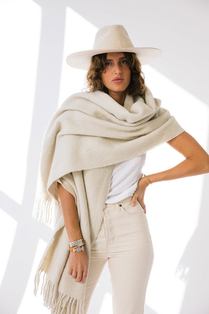 Pampa Oversized Scarf | Natural