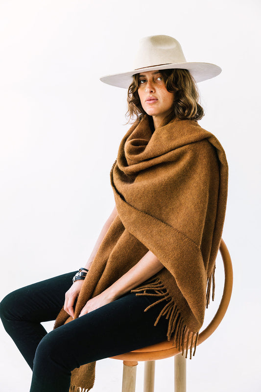 Pampa Oversized Scarf | Tobacco