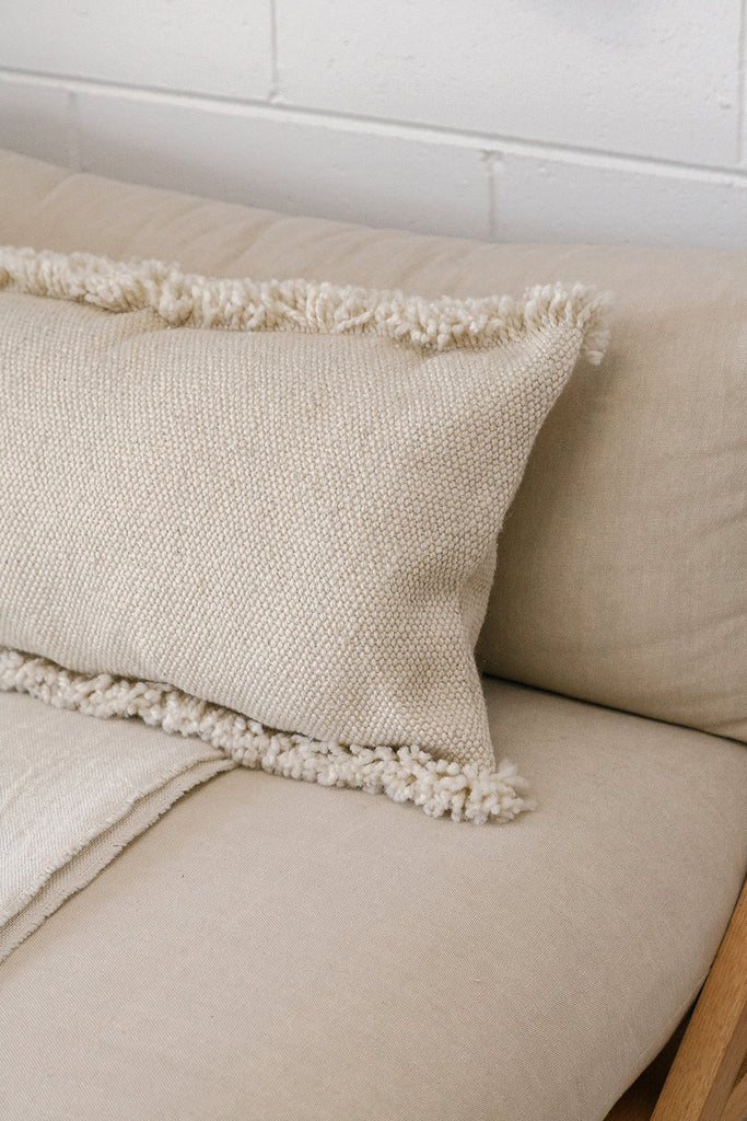 Almohadón Clásico Flecos Lumbar | Natural