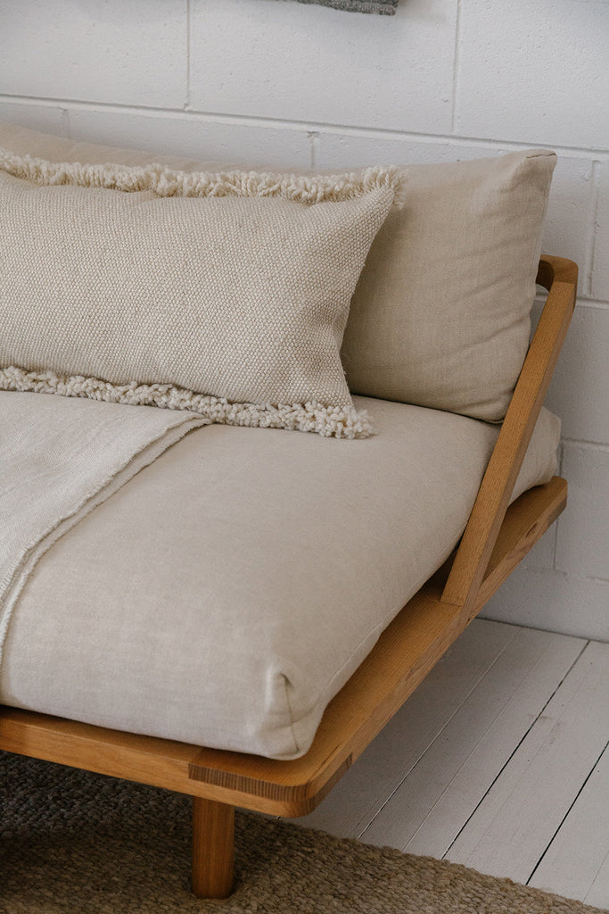 Almohadón Clásico Flecos Lumbar | Natural